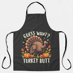Raad eens? Kerstboter Thanksgiving Grappig  Schort