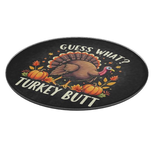 Raad eens? Kerstboter Thanksgiving Grappig  Snijplank (Hoek)
