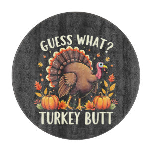 Raad eens? Kerstboter Thanksgiving Grappig  Snijplank