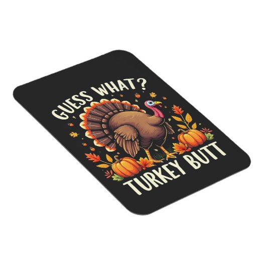 Raad eens? Kerstmis kont Thanksgiving Grappig  Magneet (Rechterzijde)