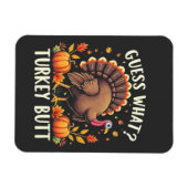 Raad eens? Kerstmis kont Thanksgiving Grappig  Magneet (Horizontaal)