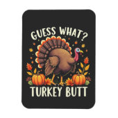 Raad eens? Kerstmis kont Thanksgiving Grappig  Magneet (Verticaal)