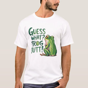"Raad eens kikkerkont" Grappige Dwaze Gag Grappig T-shirt