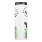 Raad eens? Kip kont gestileerde kippen & grap Thermosbeker (Achterkant)