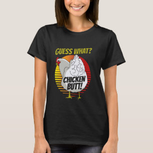 Raad eens Kippenkont Grappig Boerderij Dier Humor T-shirt