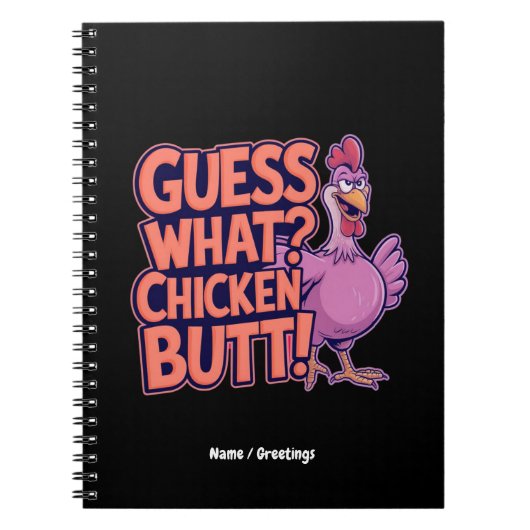Raad eens? Kippenkont! Grappig ontwerp Notitieboek (Voorkant)