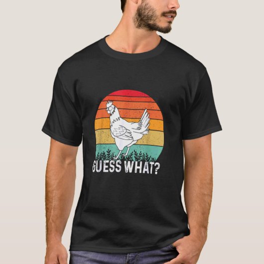 Raad eens Kippenkont Grappig T-shirt (Voorkant)