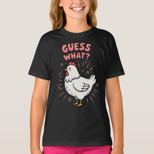 Raad eens Kippenkont Grappige Preppy T-shirt (Voorkant)