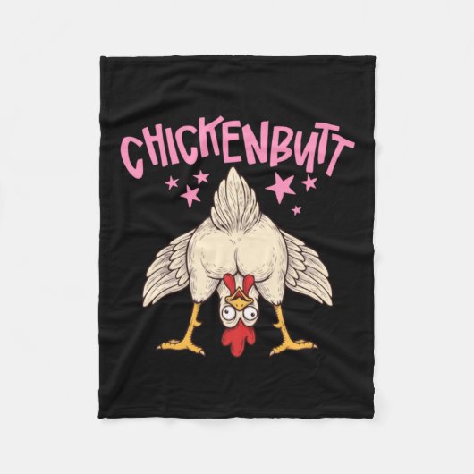 Raad eens kippenkont Illustratie Fleece Deken (Voorkant)