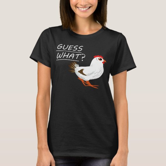 Raad eens Kippenkont Kip T-shirt (Voorkant)