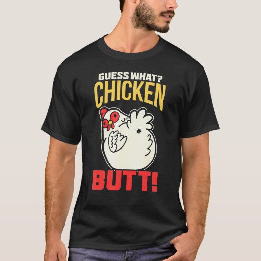 Raad eens Kippenkont! Kip T-shirt (Voorkant)