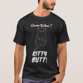 raad eens kitty butt   kat   poes kat eigenaar t-shirt (Voorkant)