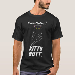 raad eens kitty butt kat poes kat eigenaar t-shirt