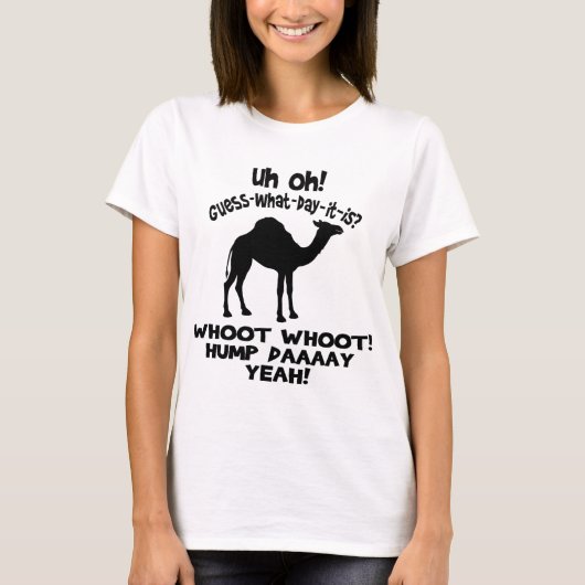 Raad eens op welke dag het Hump Day Camel T-shirt (Voorkant)