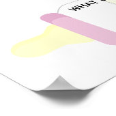 Raad eens over het baby shower op gewicht en datum poster (Hoek)