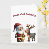 Raad eens, Rudolph? Kaart (Gele Bloem)