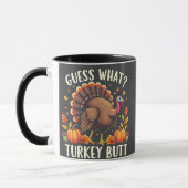 Raad eens? Turkije Butt Thanksgiving Grappig Mok (Links)