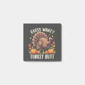 Raad eens? Turkije Butt Thanksgiving Grappig Post-it® Notes (Voorkant)