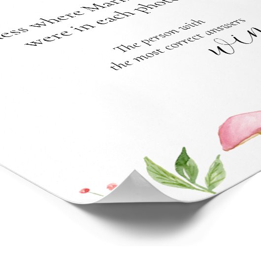 Raad eens waar ze Vrijgezellenfeest Game Poster wa (Hoek)