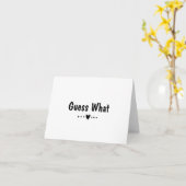 Raad eens wat aankondiging Kaart Zwangerschap Nieu (Gele Bloem)