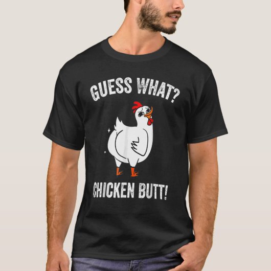 Raad eens wat Boerderij kippenstift T-shirt (Voorkant)