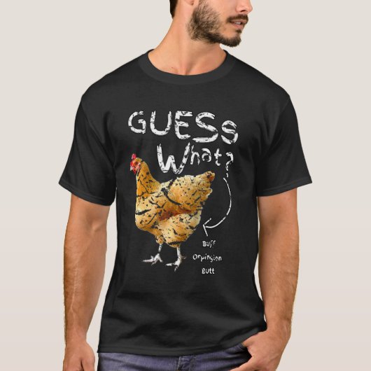 Raad eens wat Buff Orpington Butt T-shirt (Voorkant)