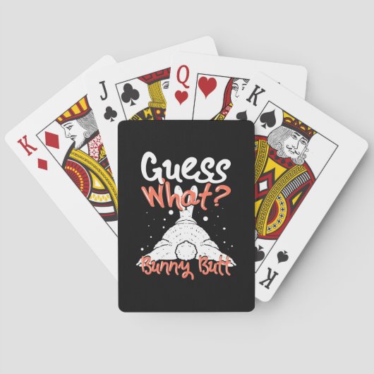 Raad eens wat Bunny Rabbit Pokerkaarten (Achterkant)
