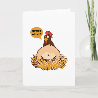 Raad eens wat Chicken Butt Funny Joke Kaart
