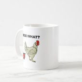 Raad eens wat Chicken Butt Funny Mug Koffiemok (Voorkant links)