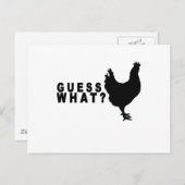 Raad eens wat Chicken Butt T Shirt.png Briefkaart (Voorkant / Achterkant)