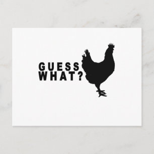 Raad eens wat Chicken Butt T Shirt.png Briefkaart