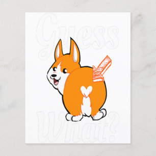 Raad eens wat Corgi Butt Hondenliefhebbers Flyer