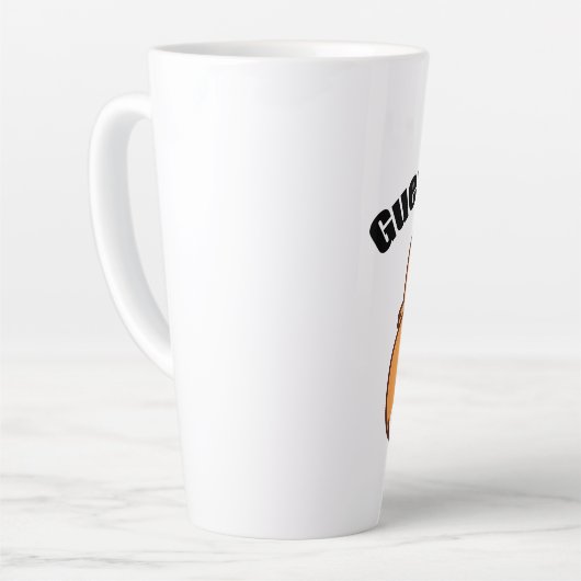 Raad eens wat Corgi Butt Humor Latte Mok (Linkerhoek)