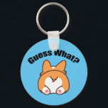 Raad eens wat Corgi Butt Humor Sleutelhanger<br><div class="desc">Raad eens? Corgi Butt Humor Gift. Funny Pembroke Welsh Corgi eigenaarschap met een schattige hondenbuit. Corgis heeft de kutste onderste.</div>