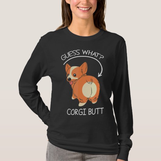 Raad eens wat Corgi Butt T-shirt (Voorkant)