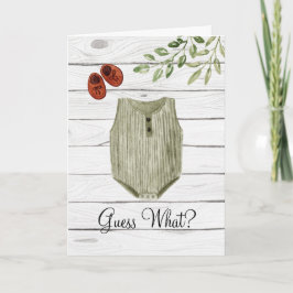 Raad eens wat de babykleding van Boho is | Aankond Notitiekaartje