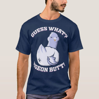 Raad eens wat de grappige duivenduivel-witteraars- t-shirt
