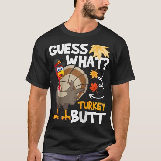 Raad eens wat de Turkse Thanksgiving Herfst najaar T-shirt (Voorkant)