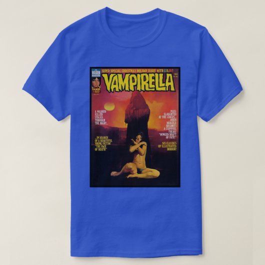 RAAD EENS WAT EEN ANDER GEWELDIG  VAMPIRELLA MAGAZ T-SHIRT (Design voorkant)