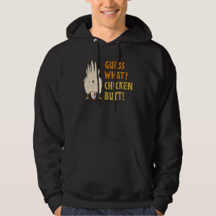Raad eens wat een hilarische maar sarcastische kip hoodie