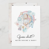 Raad eens wat er tijdens de zwangerschap bekend is aankondiging (Voorkant / Achterkant)