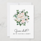 Raad eens wat er tijdens de zwangerschap gebeurt m aankondiging (Voorkant)