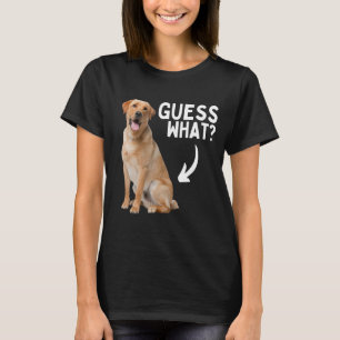 Raad eens wat gele lab Butt! Funny Labrador Retrie T-shirt