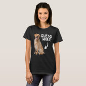 Raad eens wat gele lab Butt! Funny Labrador Retrie T-shirt (Voorkant volledig)