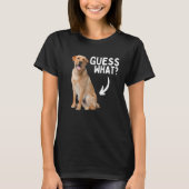 Raad eens wat gele lab Butt! Funny Labrador Retrie T-shirt (Voorkant)