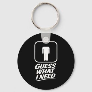 Raad eens wat grappige badkamer humor mannen grap sleutelhanger