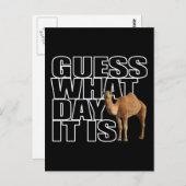 Raad eens wat het is voor dag Hump Day Camel Briefkaart (Voorkant / Achterkant)