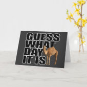 Raad eens wat het is voor dag Hump Day Camel Kaart (Gele Bloem)