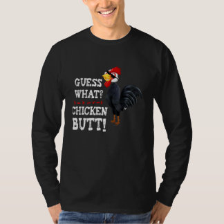 Raad eens wat het ontwerp is van de kippen met een t-shirt