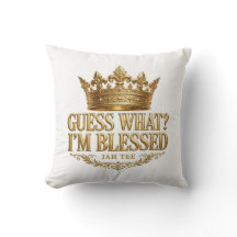 Raad eens wat ik ben Geblessed Gouden Kroon Kussen